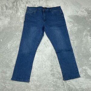Kenneth Cole Straight Fit Stretch Denim Jeans Blue Size 40x29 6928